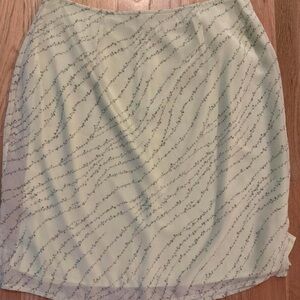 Floral vintage knee length skirt